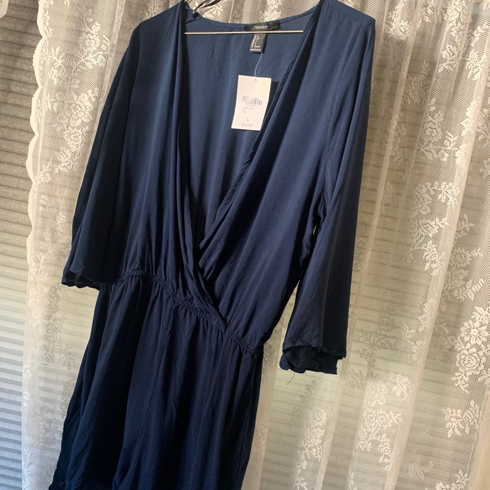 Navy Blue, short romper